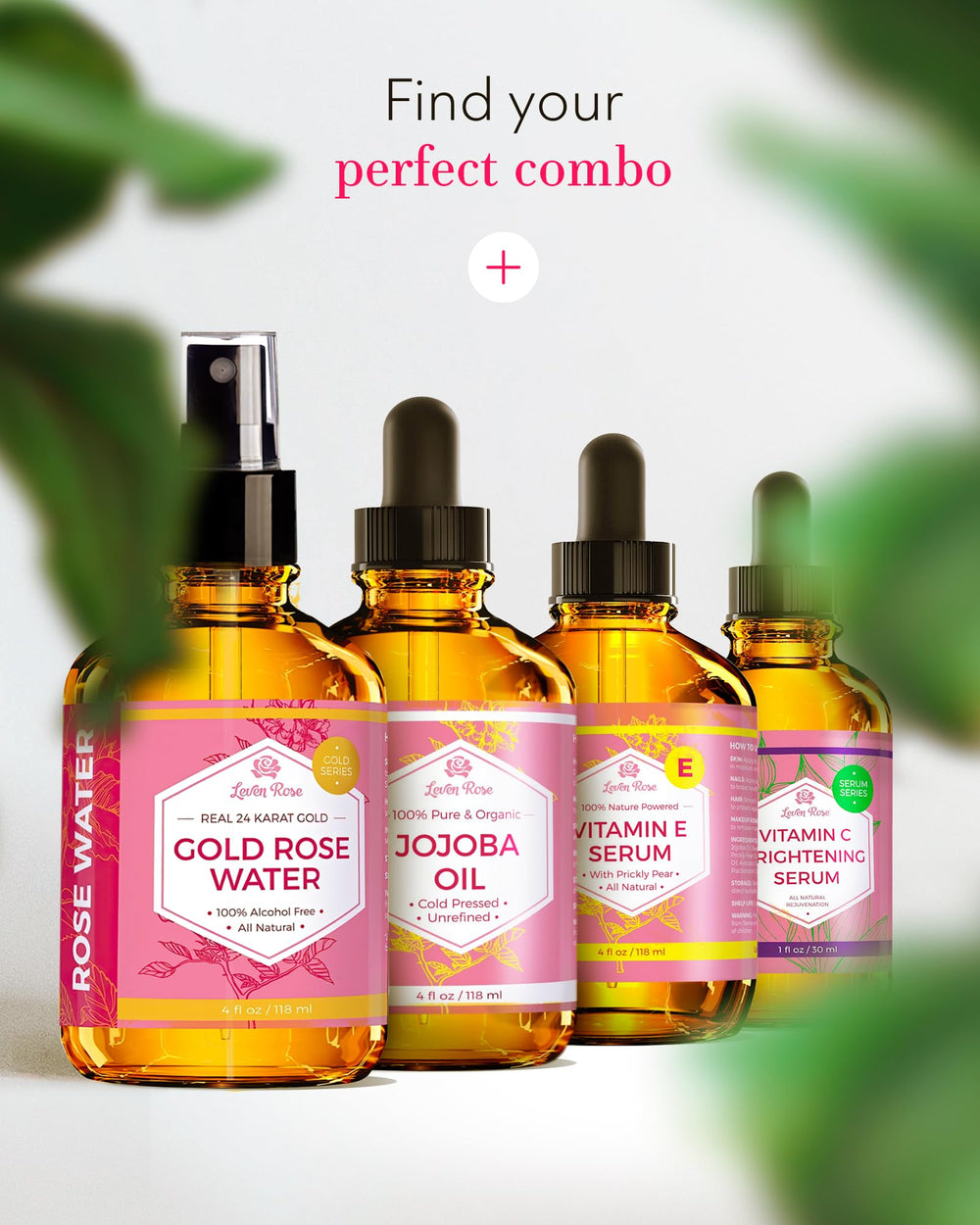 Leven Rose toner used on hair after washing for refreshed scent.
