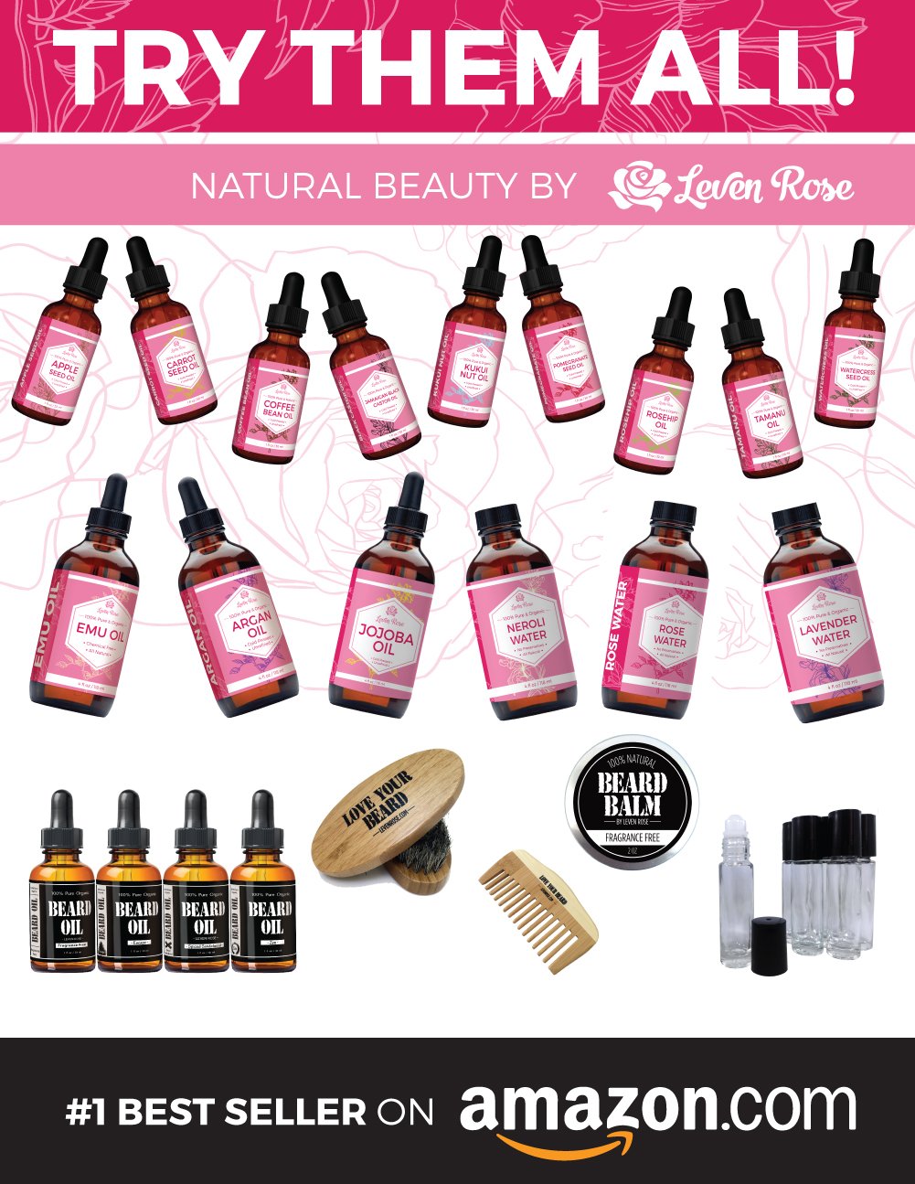 Leven Rose rosehip oil drops in palm demonstrate quick absorption for nighttime moisture.