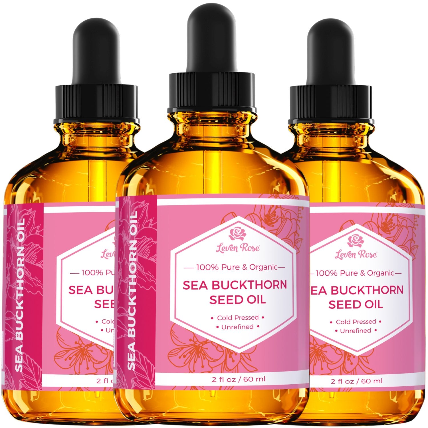 Leven Rose Sea Buckthorn seed oil ritual suggests nightly nourishment