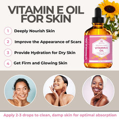 Leven Rose Vitamin E Oil on hair ends for deep hydration and shine.