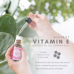 Leven Rose application drops demonstrate easy, controlled dosing for daily moisturizing.