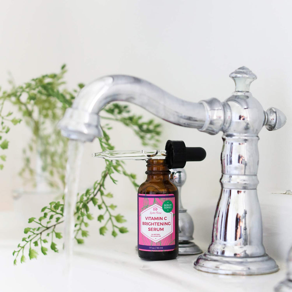 Leven Rose serum dropper closeup for precise daily application and hydration control
