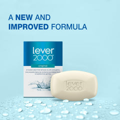 Hand washing with Lever 2000 Original bar soap for a fresh, odor-free feel