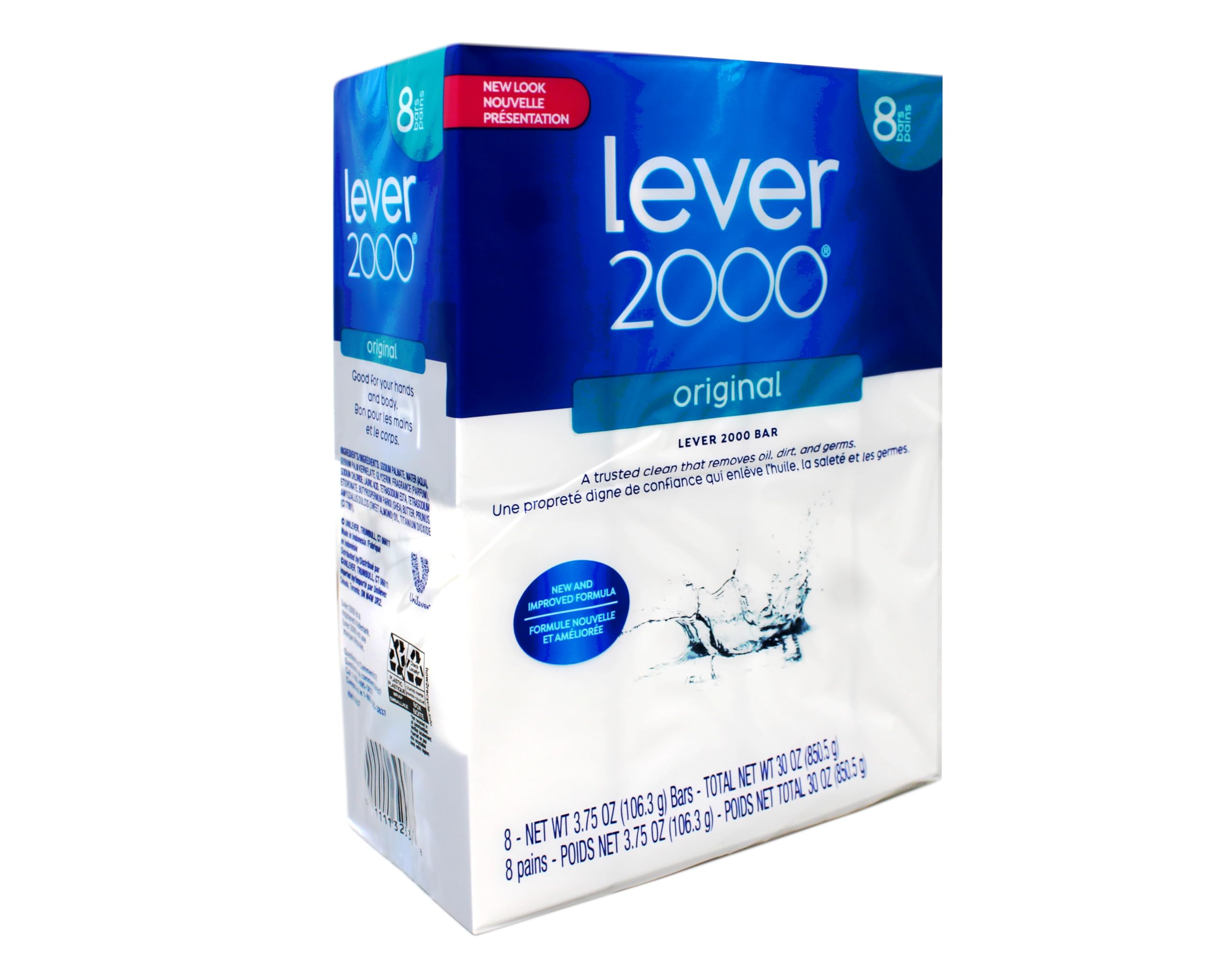 Lever 2000 Original bar soap lather close-up with rich foam for refreshing cleanse