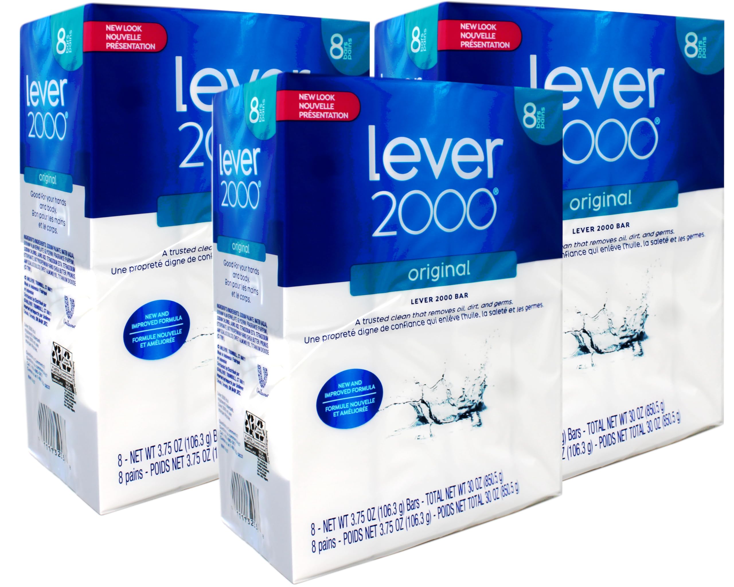 Lever 2000 Original bar soap packaging display showing classic branding for trusted clean