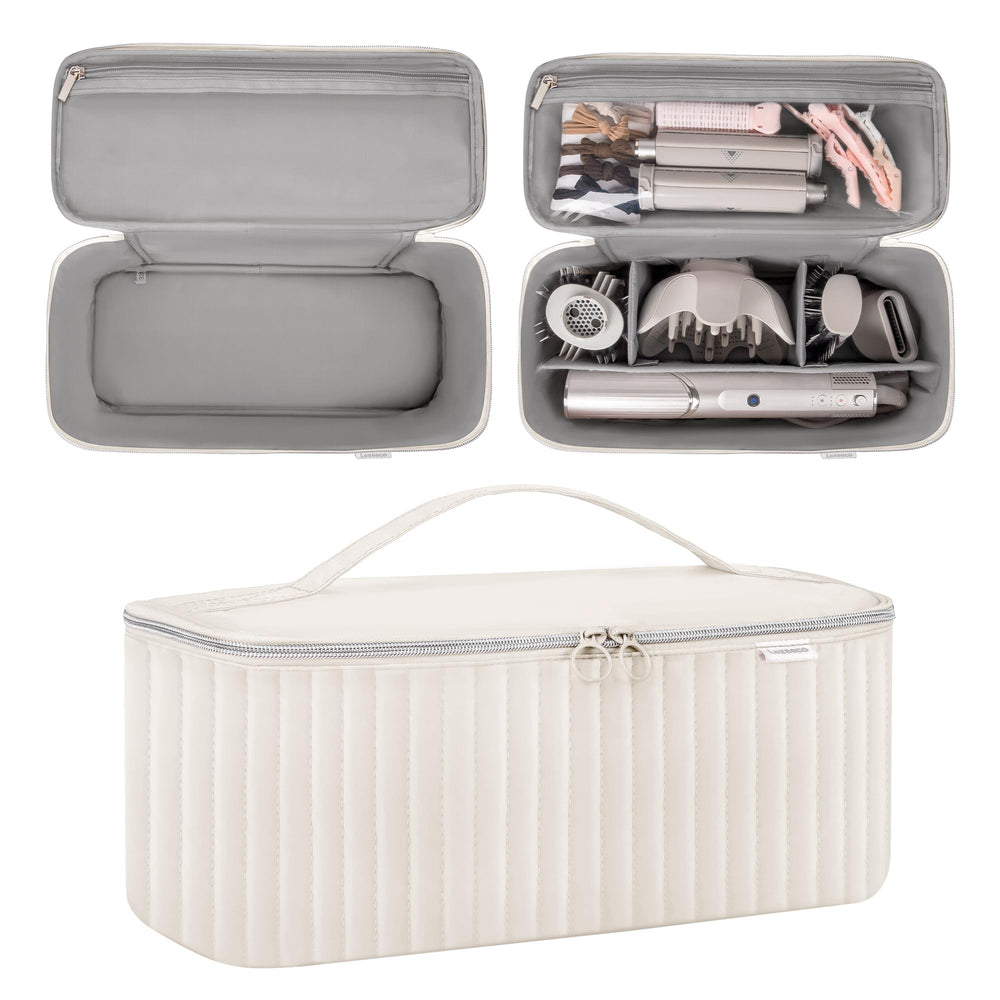 lexeeco travel case top clear pvc pocket for quick visibility of items