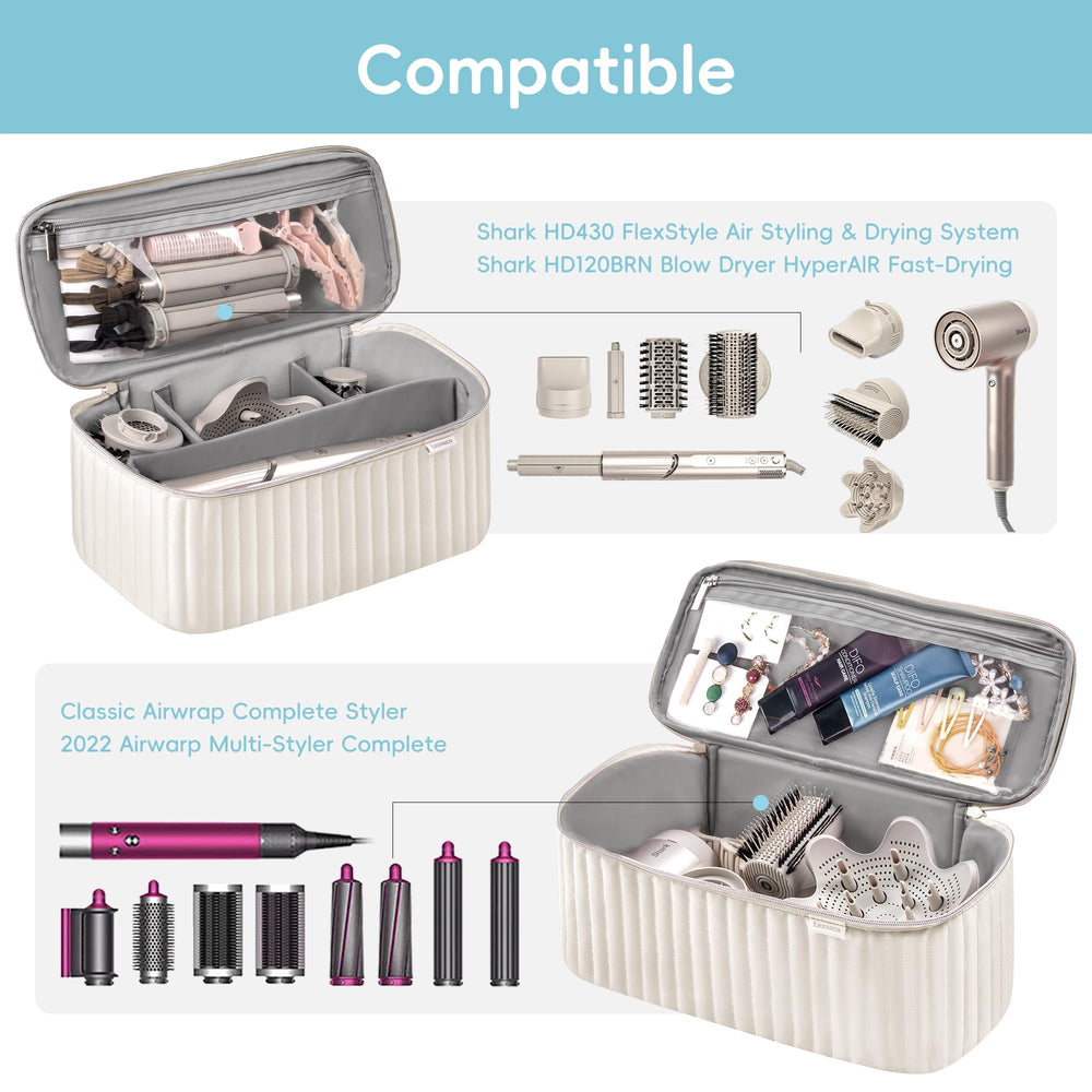 Lexeeco travel case with detachable partitions for customizable organization