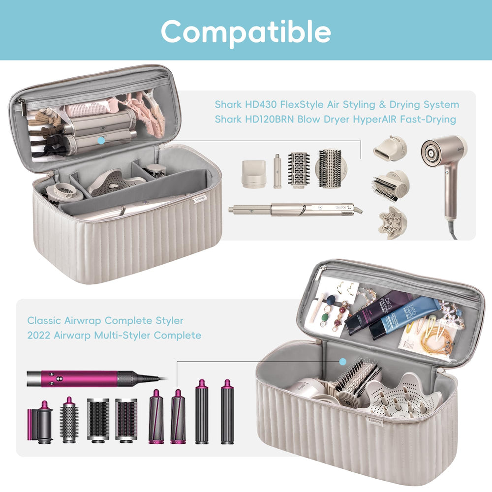 Lexeeco travel case interior dividers illustrate customizable layout and organization.