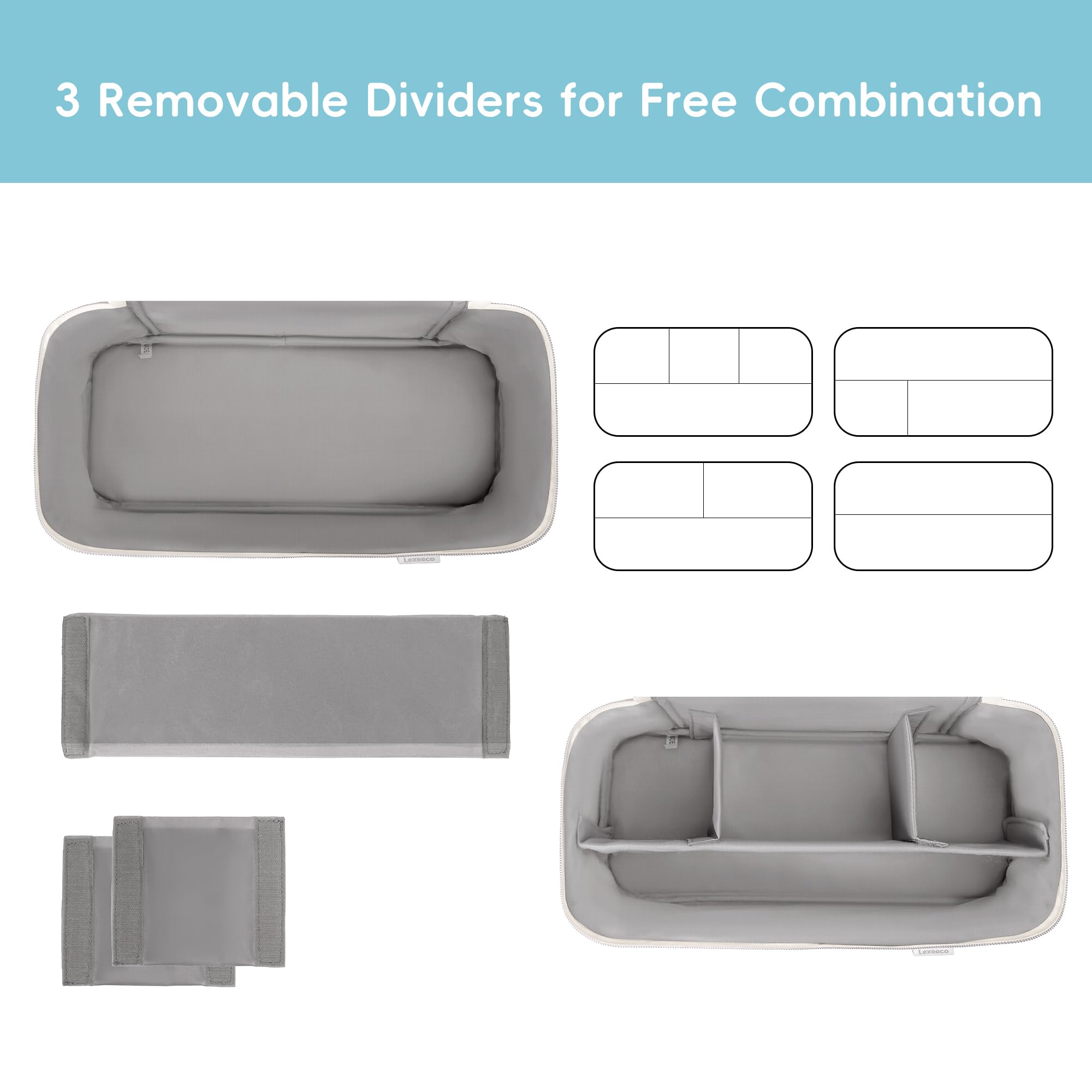 lexeeco travel case spacious compartments for tools and cords