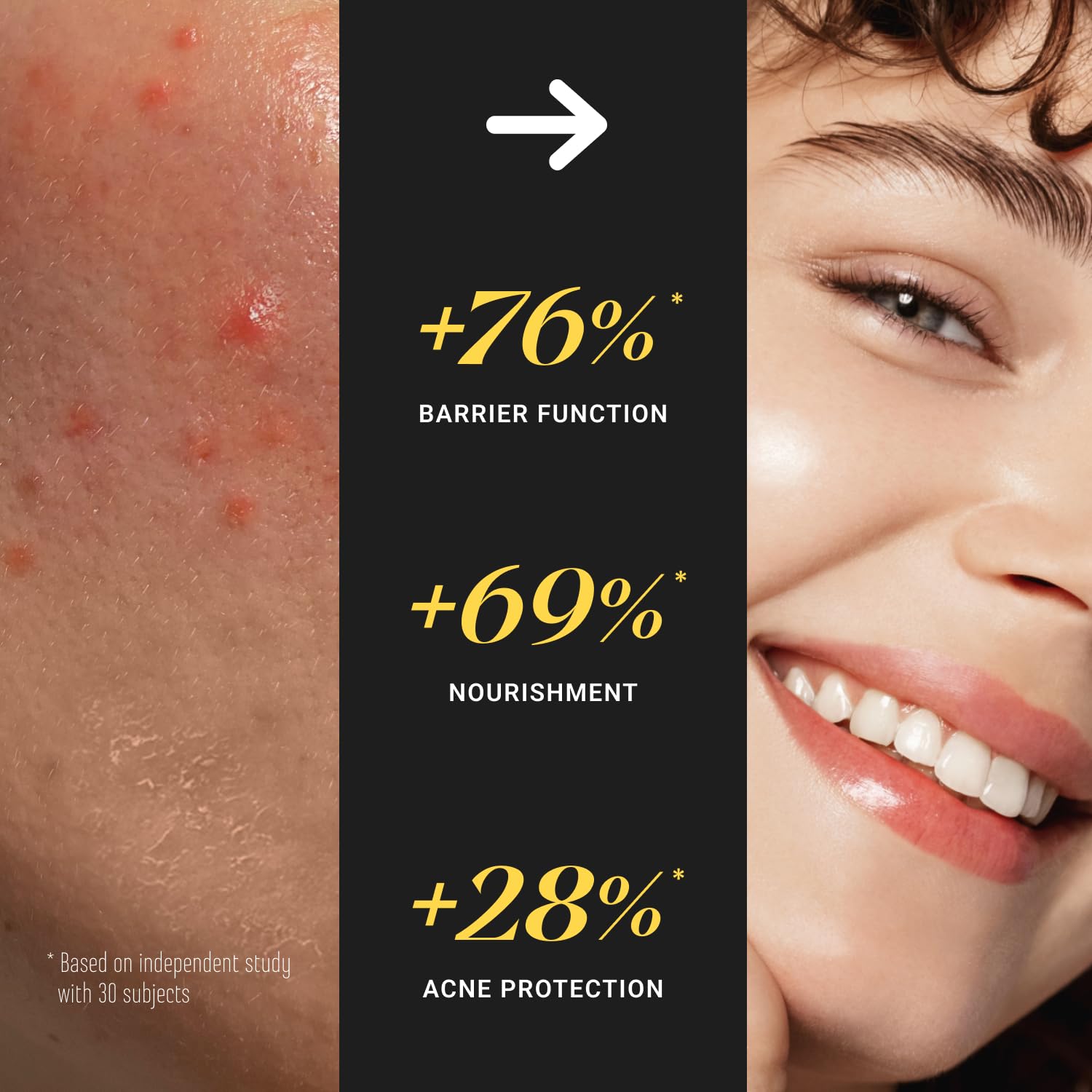 Niacinamide and Vitamin E boost in closeup for skin vitality and tone