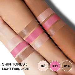 Lezero bronzer-stick-warm-tan swatch adds sun-kissed warmth