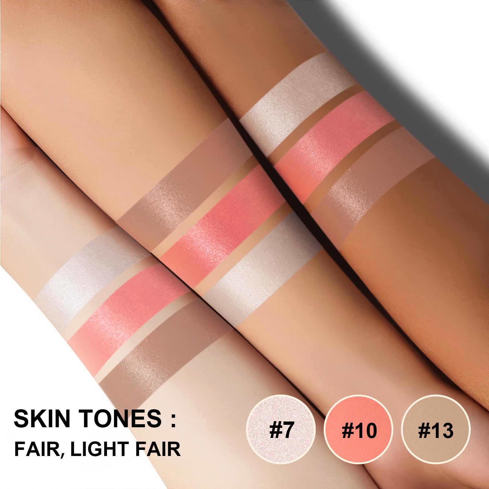 Lezero Contour Stick Application on Cheeks demonstrates seamless blending for a defined look.