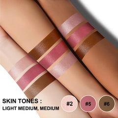 Lezero contour-stick-bronzer-blend blends warmth into skin for natural depth