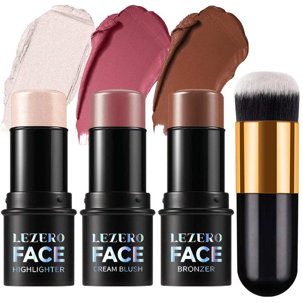 Lezero contour-stick-trio compact for quick sculpt on the go