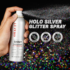 Lezero glitter spray dazzle gold on body for radiant stage-ready shimmer