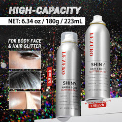 Lezero glitter spray large capacity bottle held for sharing joy