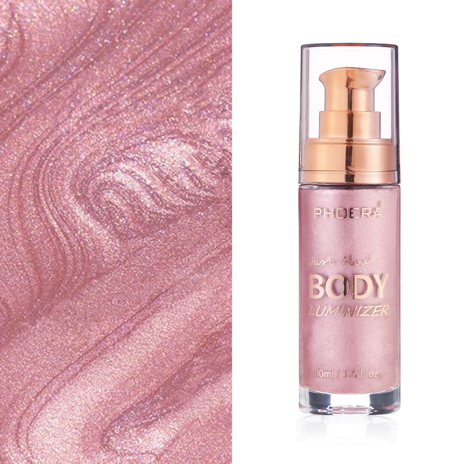Lezero Sparkle Pink glow on skin highlights natural tones with soft hydration.