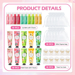 LFENYIGI bulk hand cream set with five nourishing scents for guests
