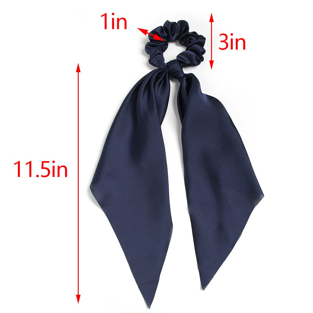 LFOUVRE hair accessory bundle showing scrunchie and ribbon knotted together