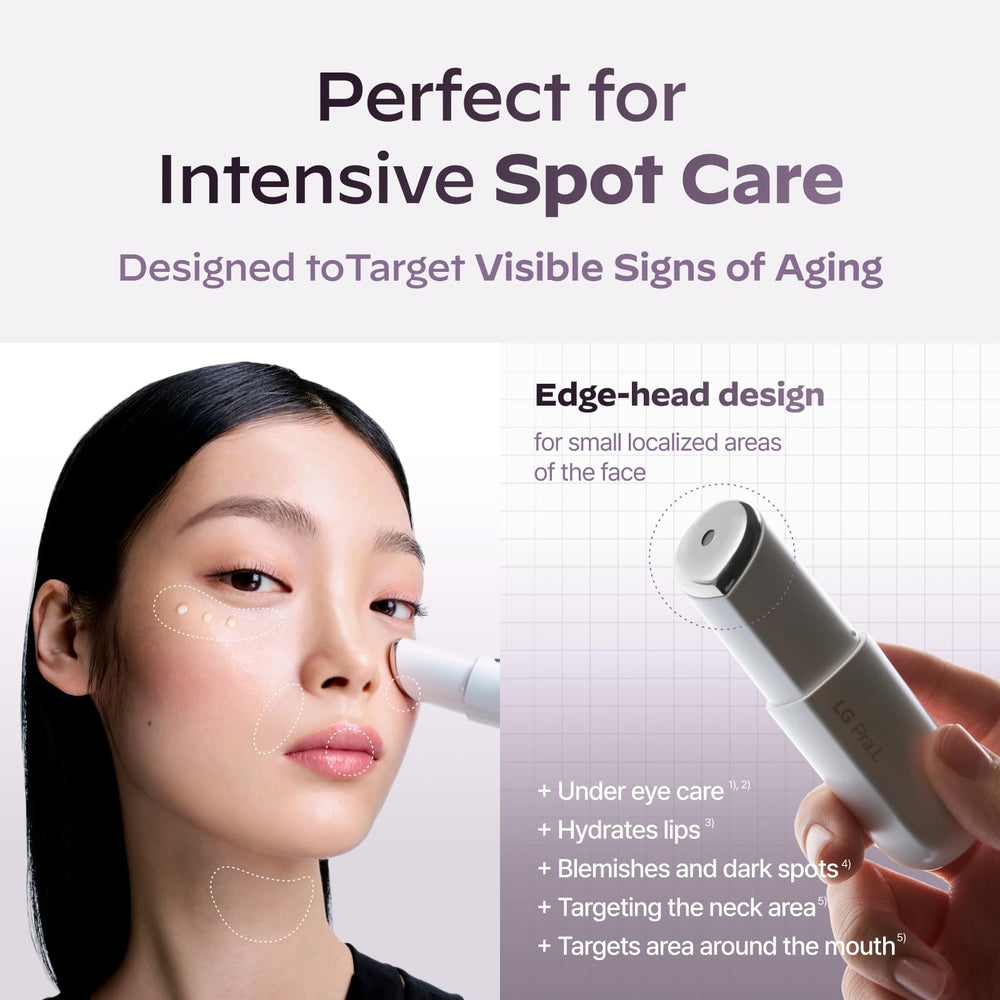 LG Pra.L Glasslike compatibility shot shows synergy with Vita Glow Ampoule.