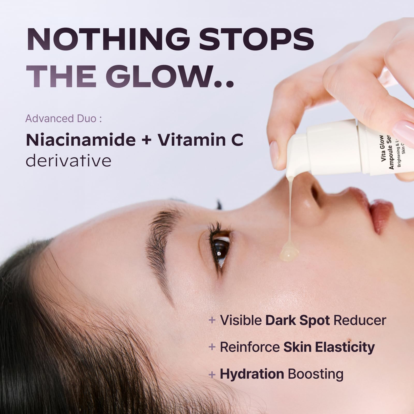 Application shot shows silky texture for smooth daily use