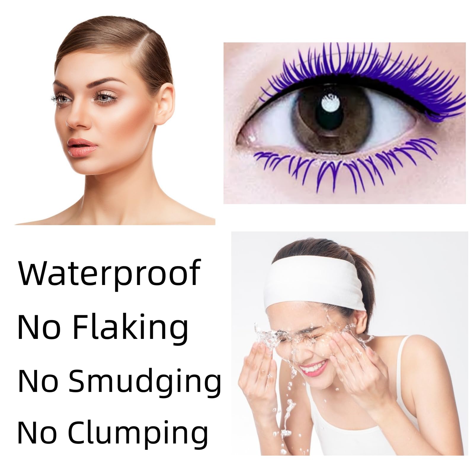 LGSZGDCN Mascara curva pestañas con efecto definido y cuidado