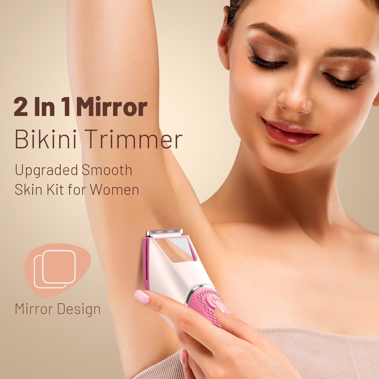 LGTGH IPX7 waterproof bikini trimmer for safe shower use.