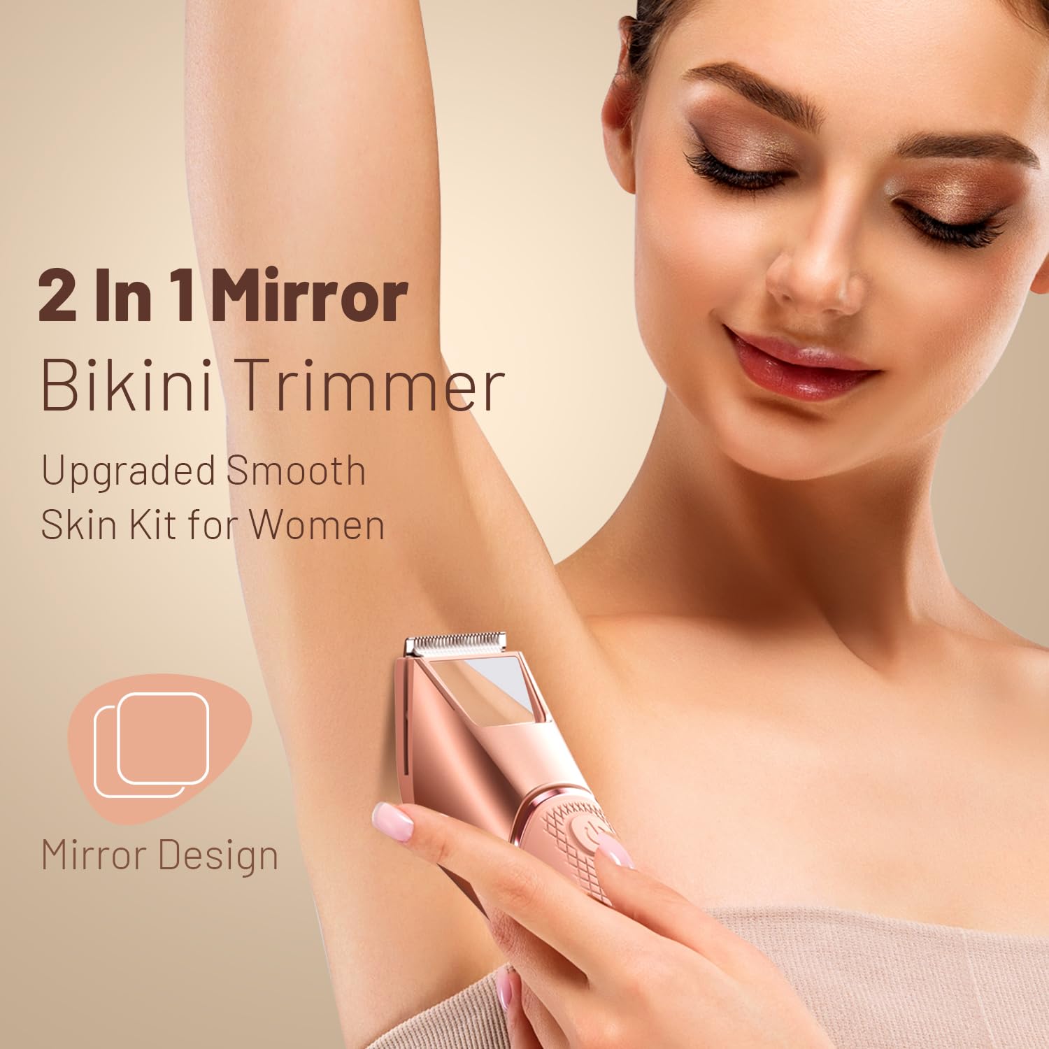 LGTGH Bikini Trimmer is IPX7 waterproof for shower use