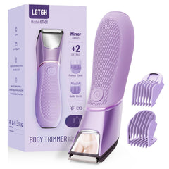 LGTGH bikini trimmer with mirror and LED for precise grooming visibility