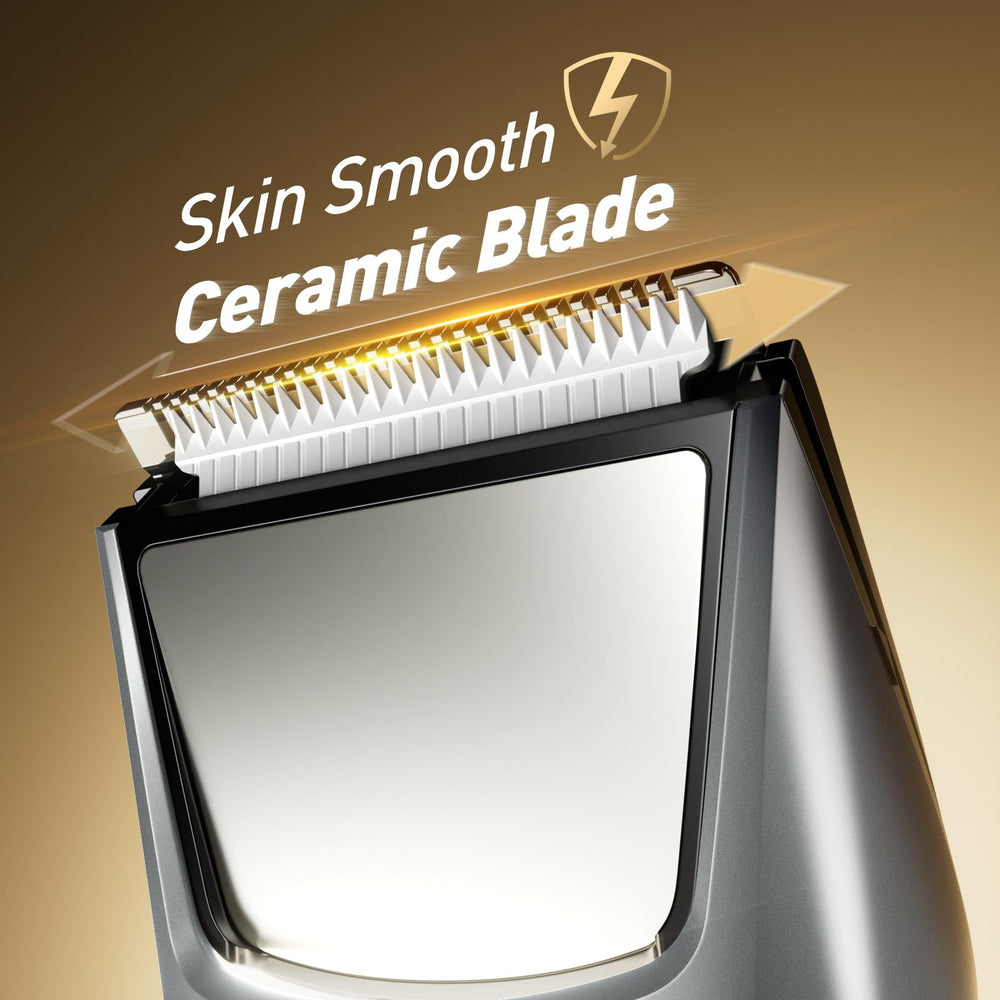 LGTGH IPX7 waterproof trimmer works in wet or dry conditions and cleans easily.