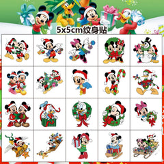 LHST Mickey Mouse tattoos easy-apply demo showing damp paper towel method
