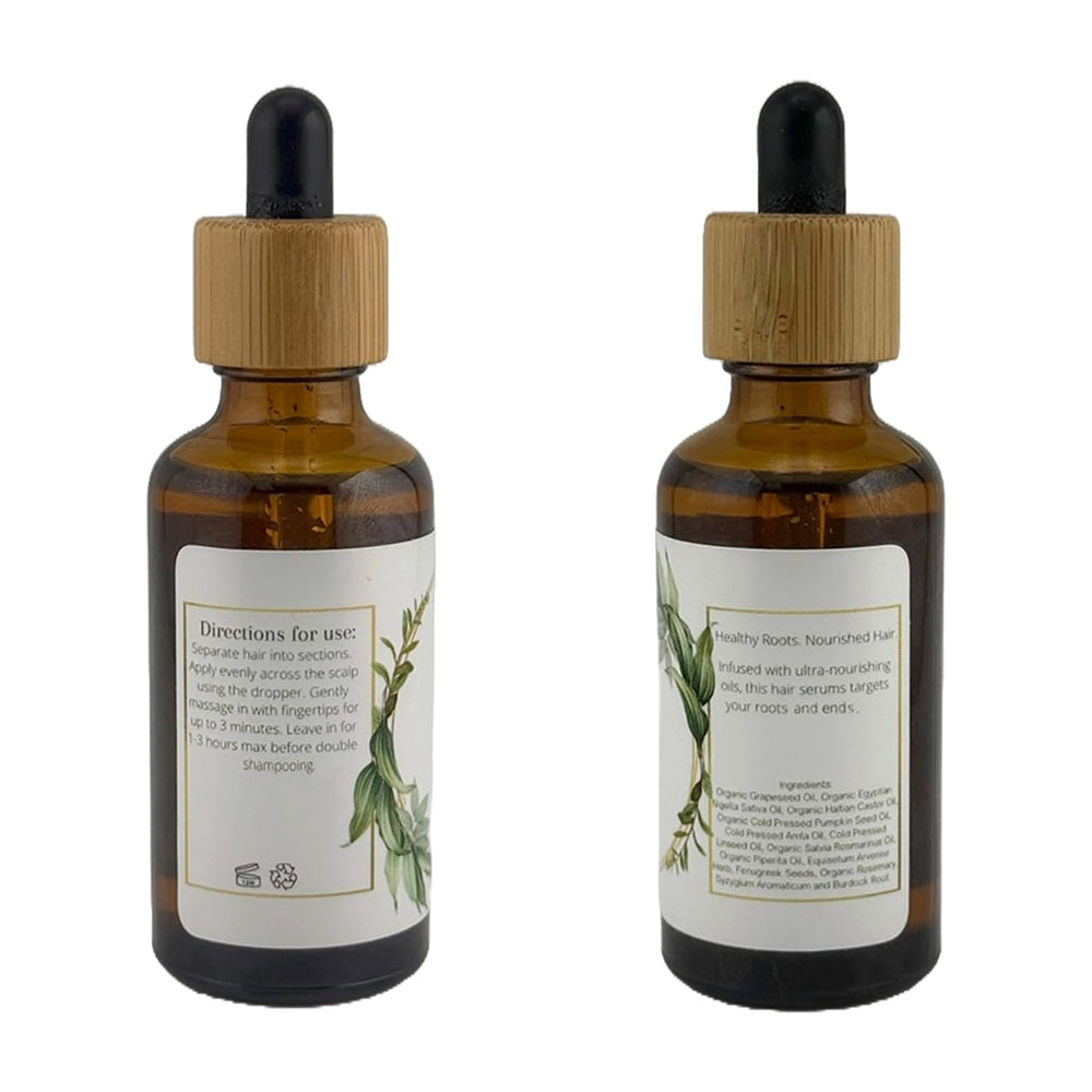 Lia Organics Hair Growth Oil routine for daily moisture sealing and scalp balance.