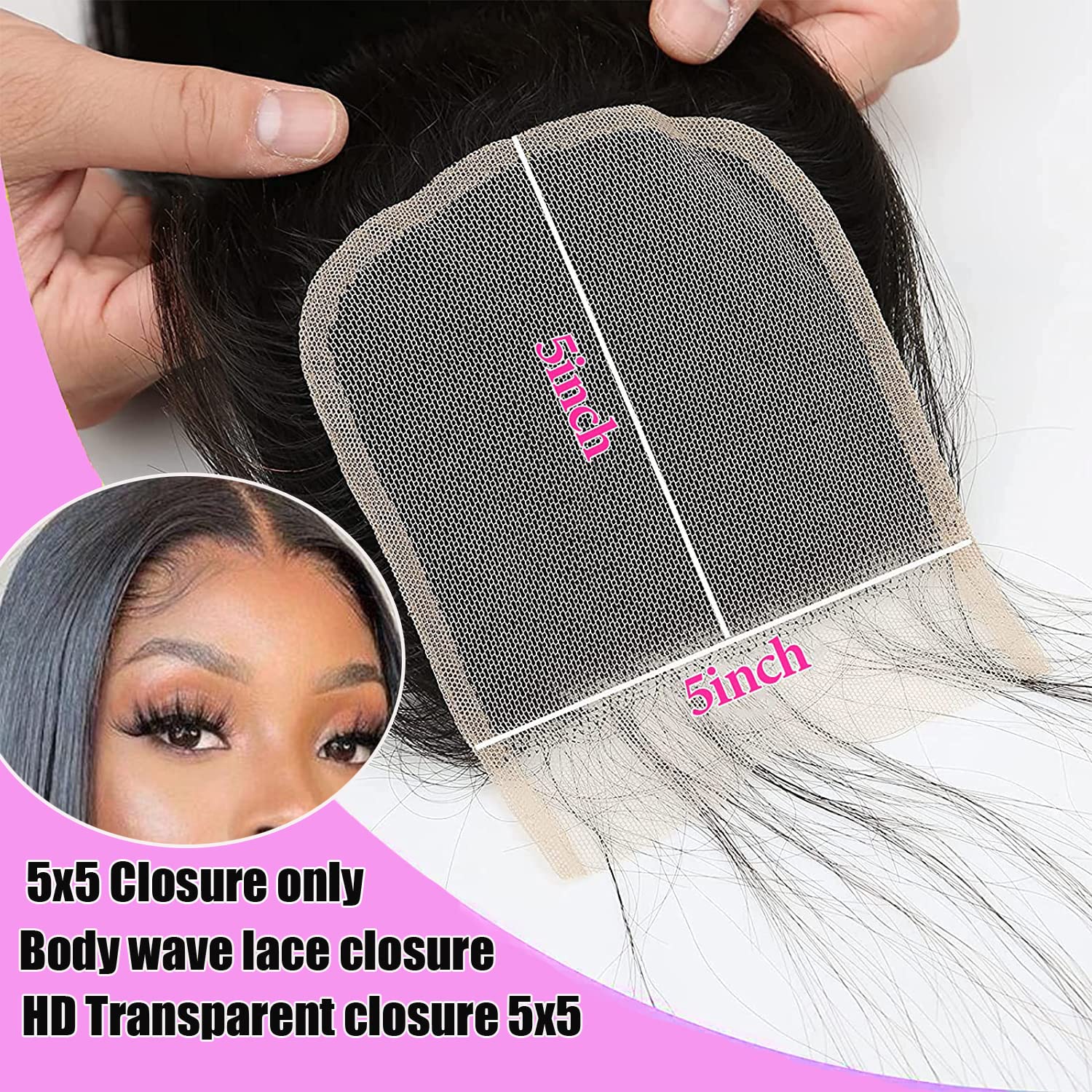 Liangya Hair transparent lace for skin-matching, breathable wear and comfortable daily use.