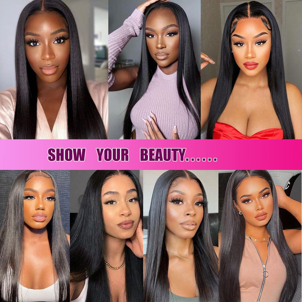 Liangya Hair natural black closure designed to blend with natural tones.