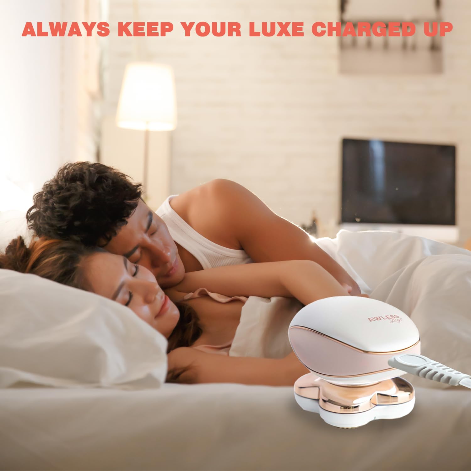 LIANSUM white charger cord not included plug for Flawless Legs