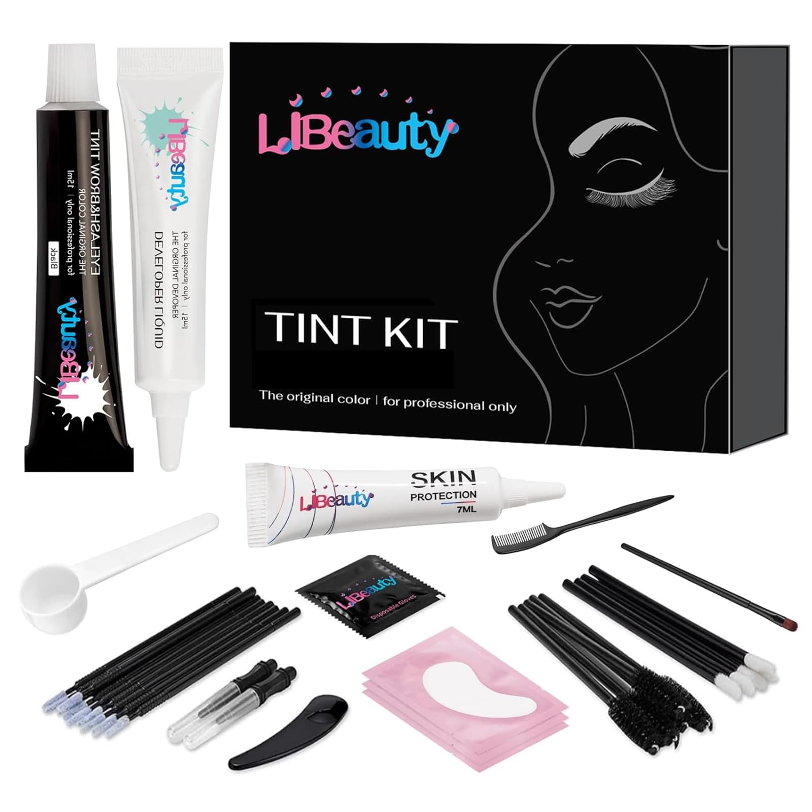 Libeauty Lash Color Kit bottle for easy at-home lash tinting and brow enrichment.