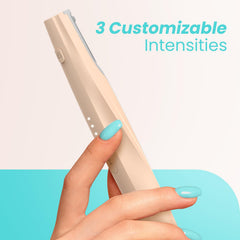 Liberex dermaplaning tool with six replaceable blades ensures hygienic routine.