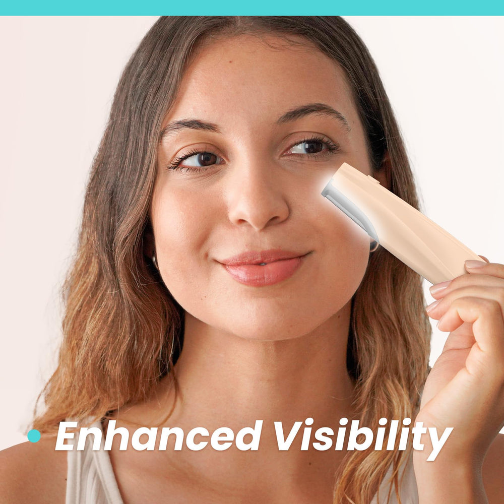 Liberex dermaplaning tool in travel case highlights portability.