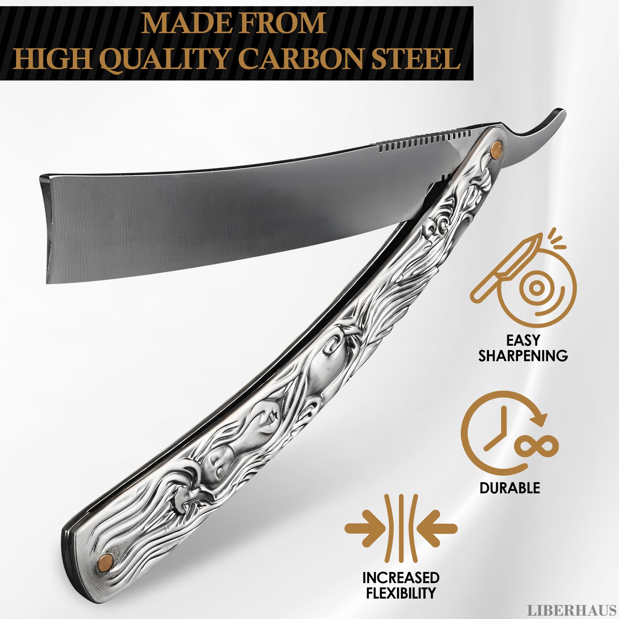 LIBERHAUS easy-clean one-piece blade design enables quick rinsing after use