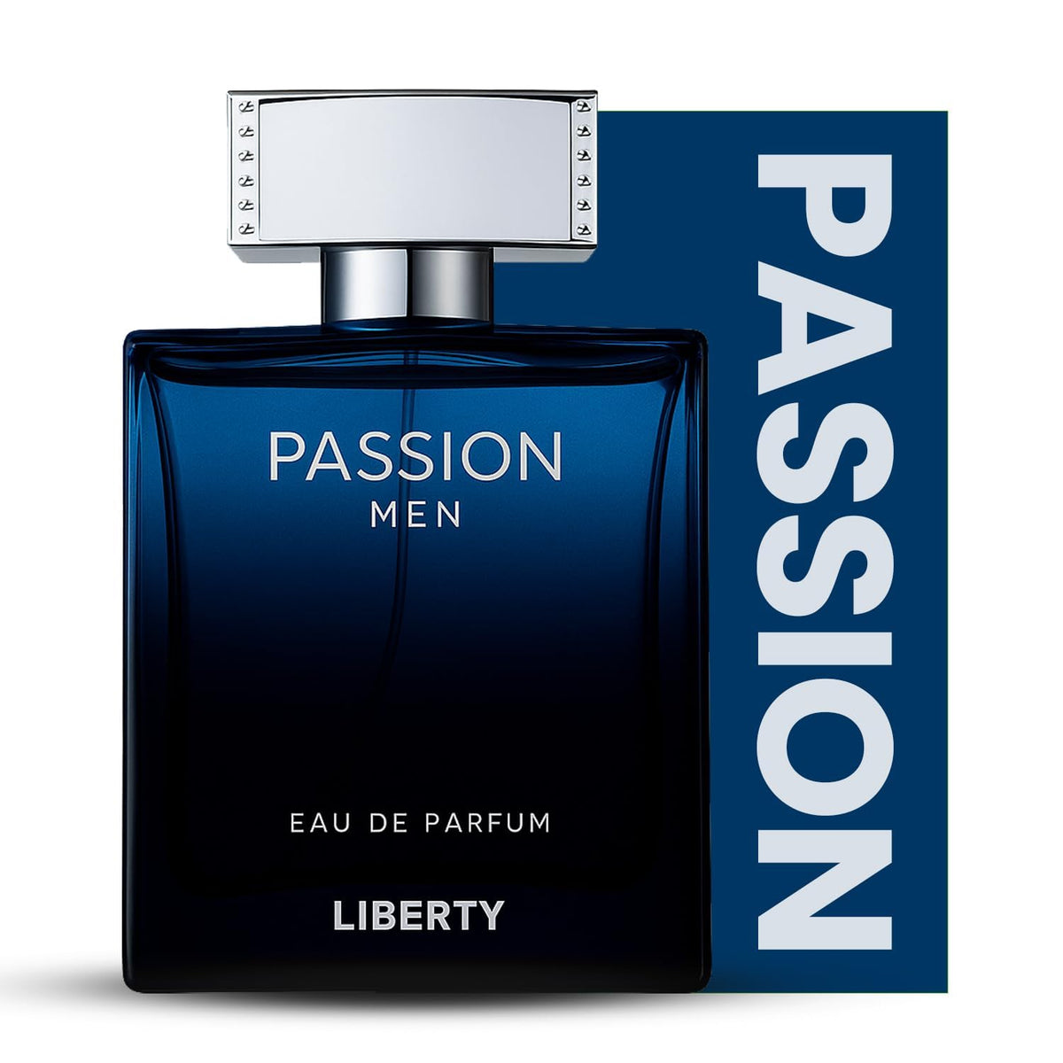 Liberty Luxury Passion bottle front displays bold masculine presence for daily wear.