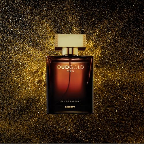 Liberty Oud Arabic Perfume outer box front highlights luxury branding, ideal for gifting.