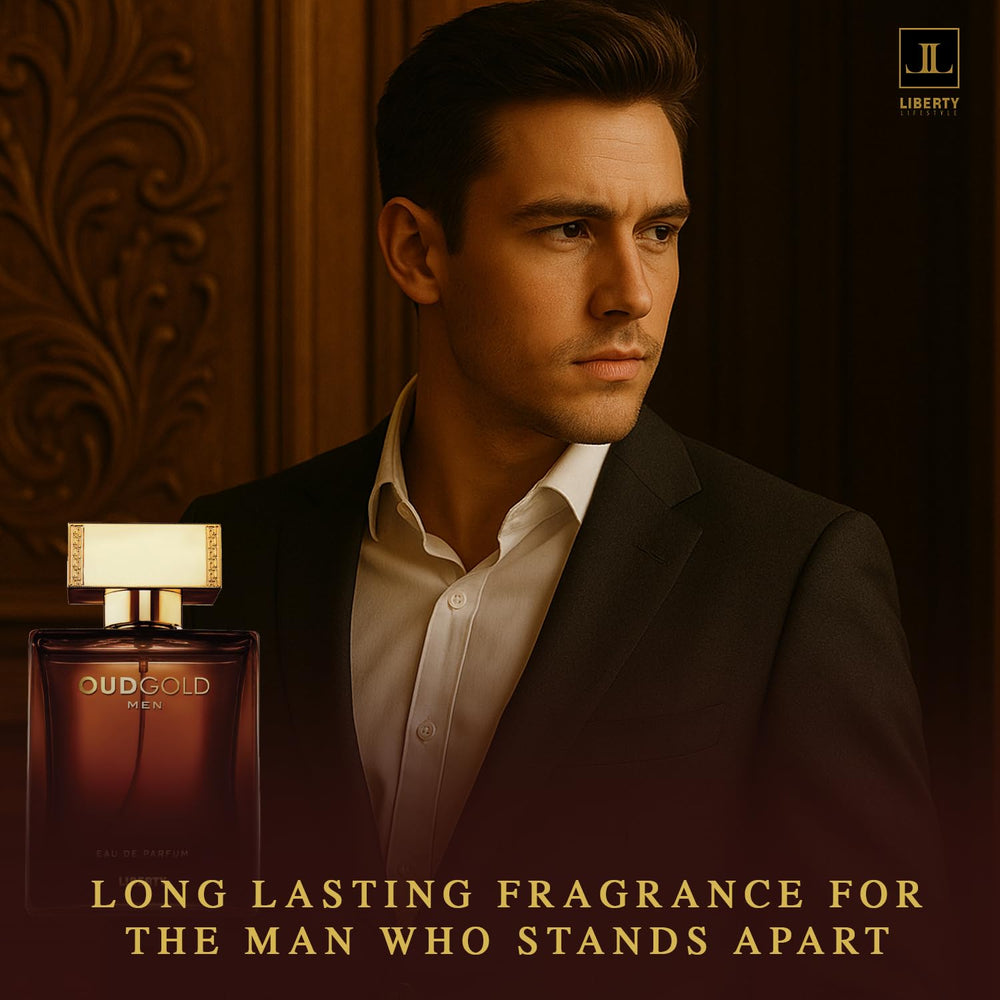 Liberty Oud Arabic Perfume top-notes visual hints at Bergamot and Neroli.