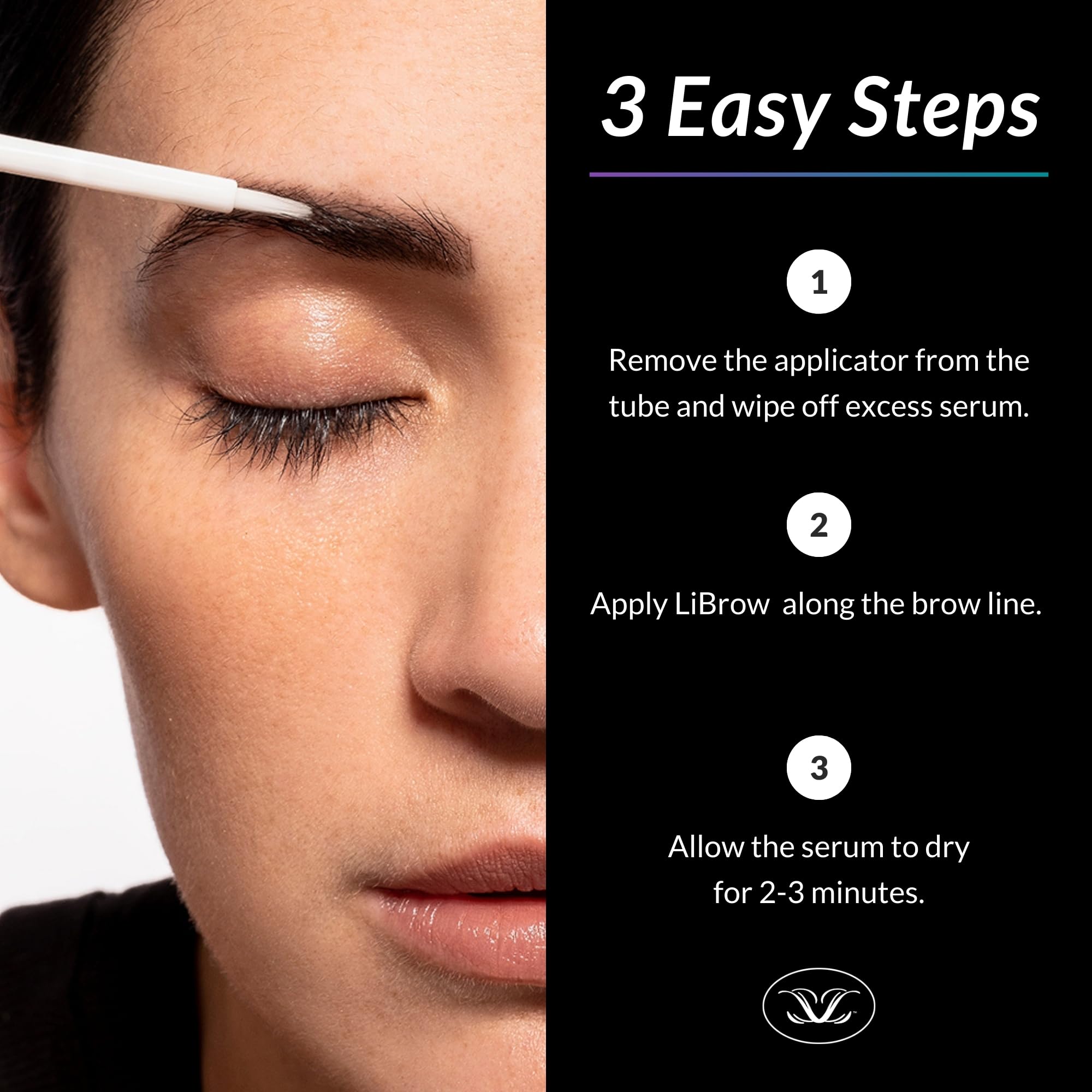 LiBrow natural tint close-up highlighting pigment enhancement.