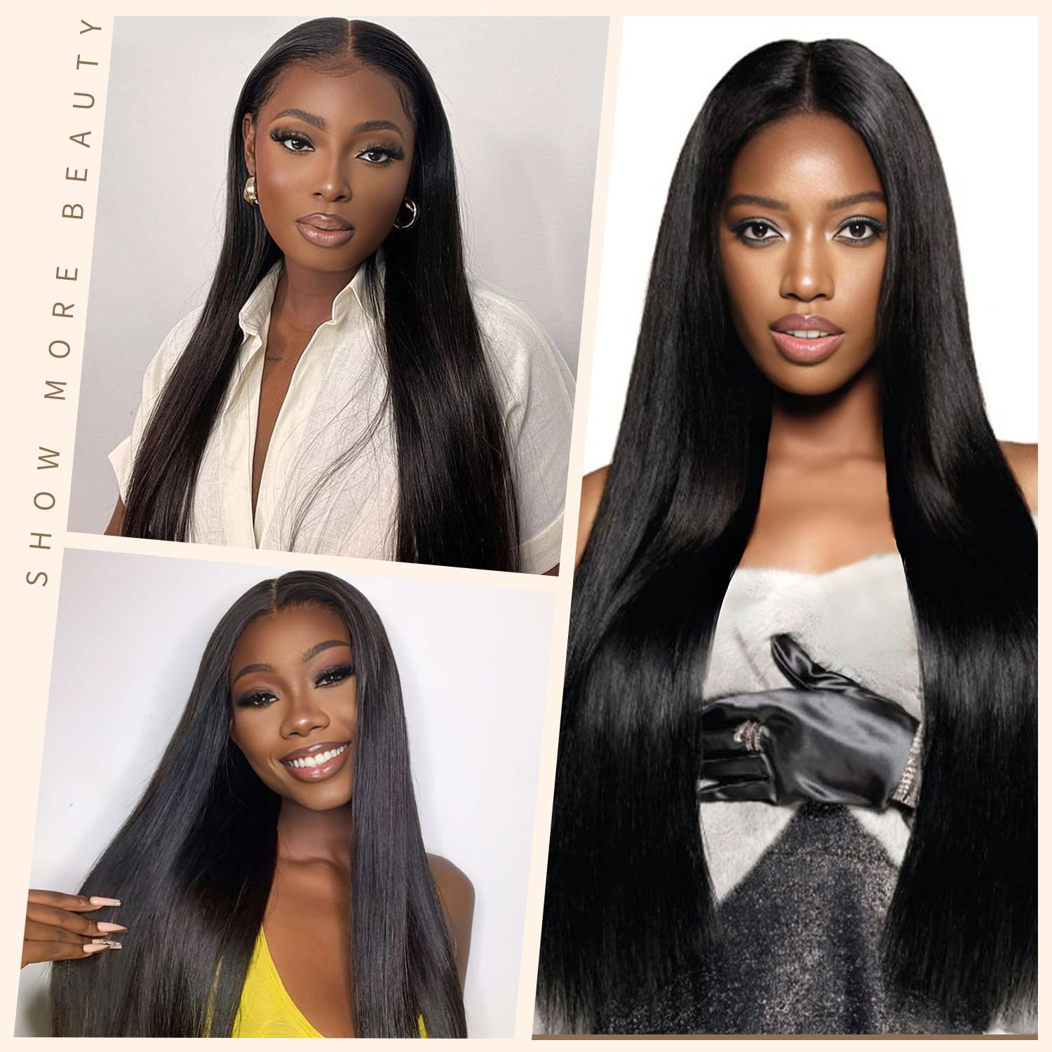 LICHANG 32-inch lace front wig packaging image demonstrates protective packaging