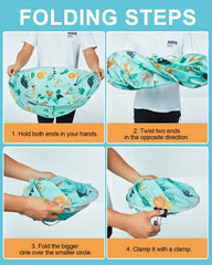 Lictin haircut cape adjustable neckstrap lets precise fit as kids grow.