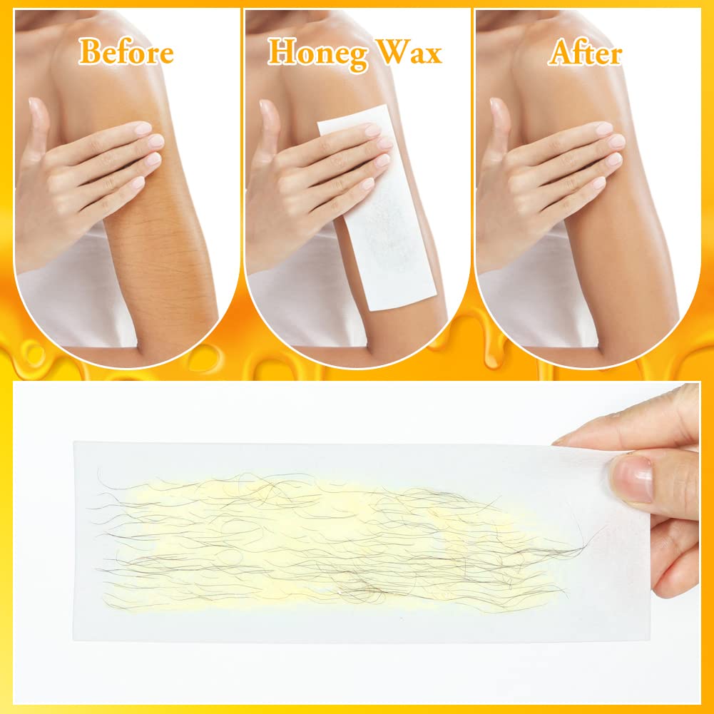 Liddy Dance moisturizing honey wax application on arm shows skin hydration during waxing