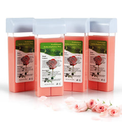 Liddy Dance Rose roll-on wax 4-pack gentle on sensitive skin for at-home body waxing.