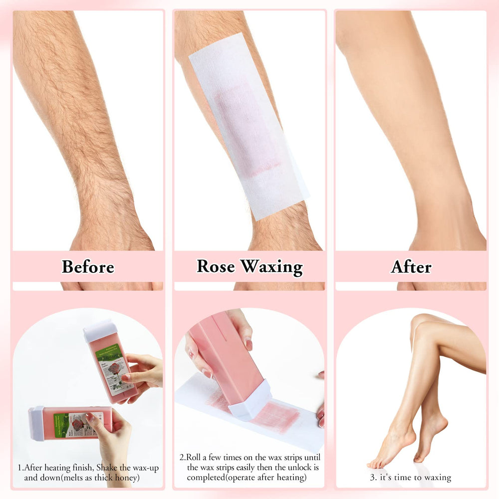 Liddy Dance Rose wax heater-ready roller provides low-temp smooth glides.
