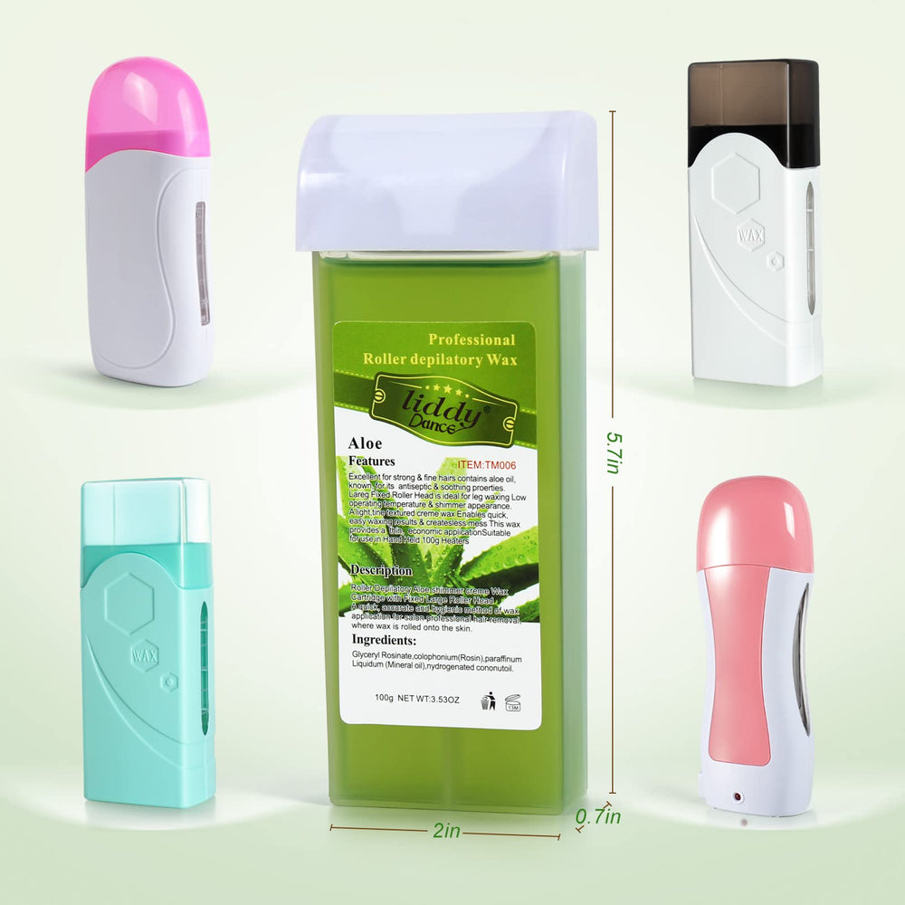 Liddy Dance wax cartridge roller-pack prepped for professional or home use