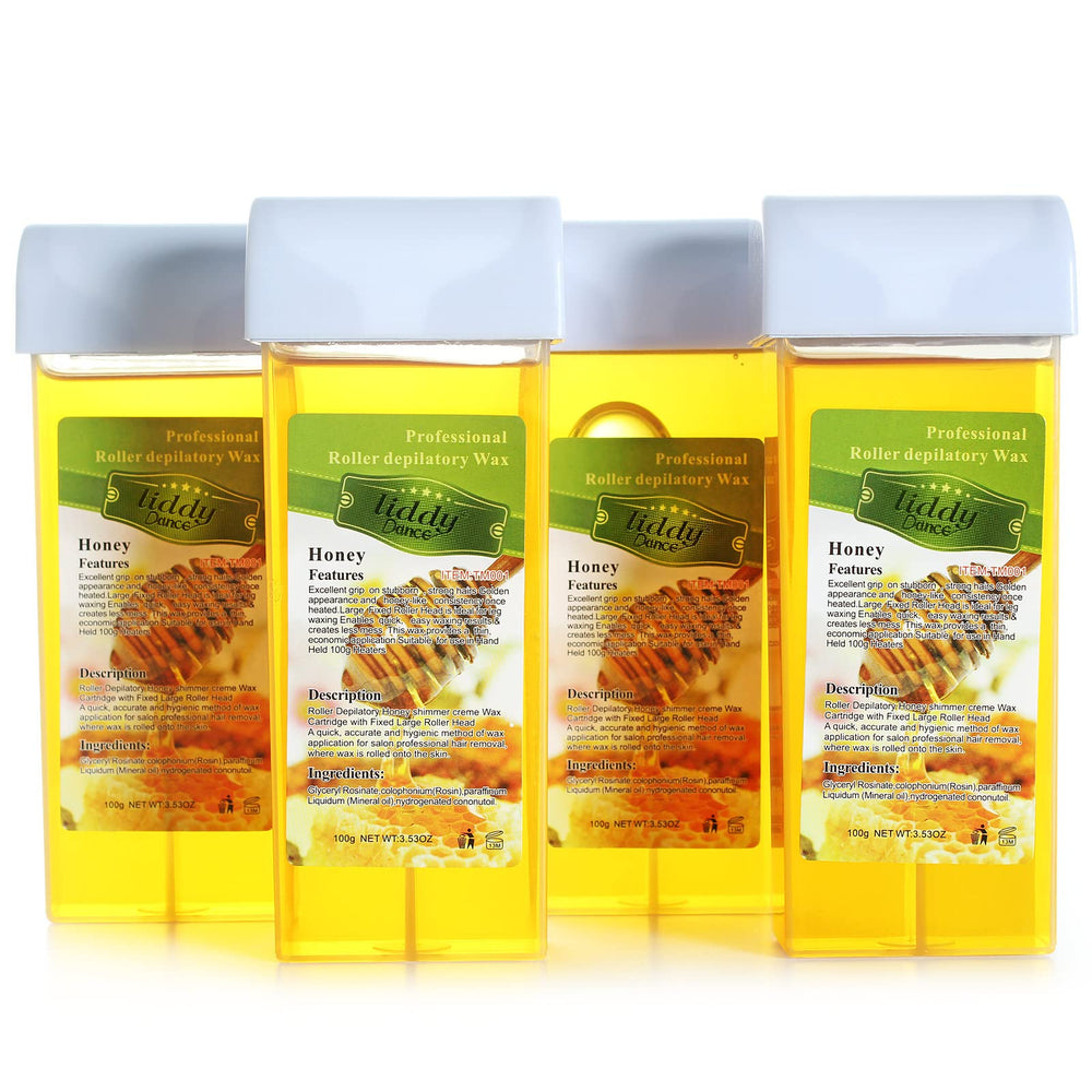 Liddy Dance wax roller refill kit 4-pack front view compact for home waxing